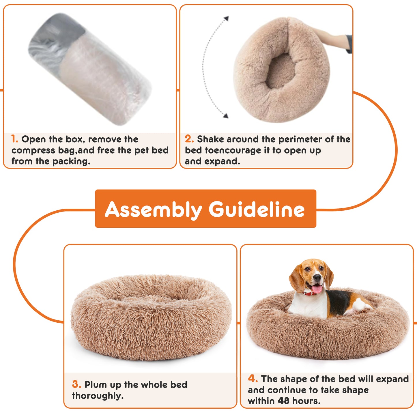 Deep Sleep Donut Bed — For Dogs Who Can't Switch Off