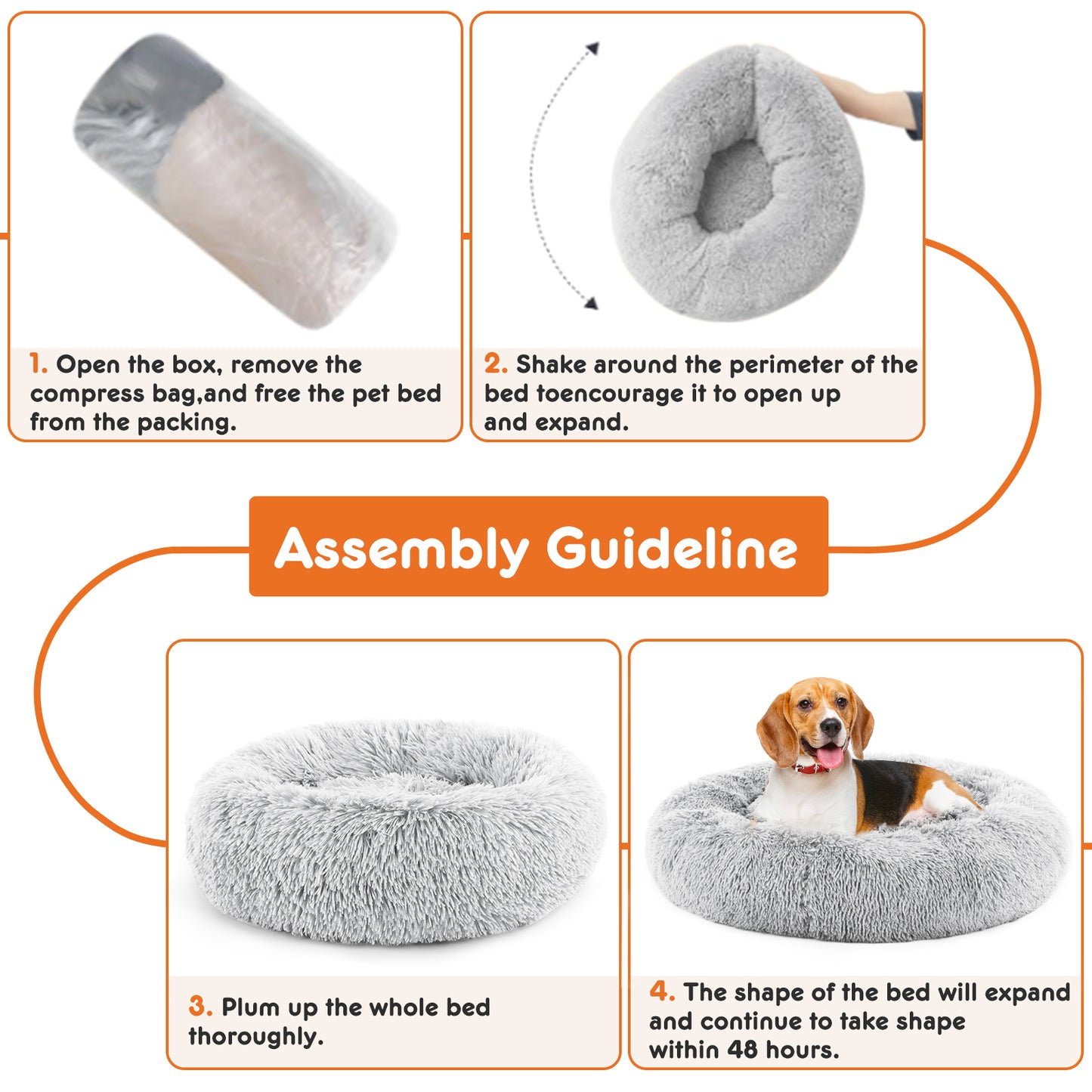 Deep Sleep Donut Bed — For Dogs Who Can't Switch Off